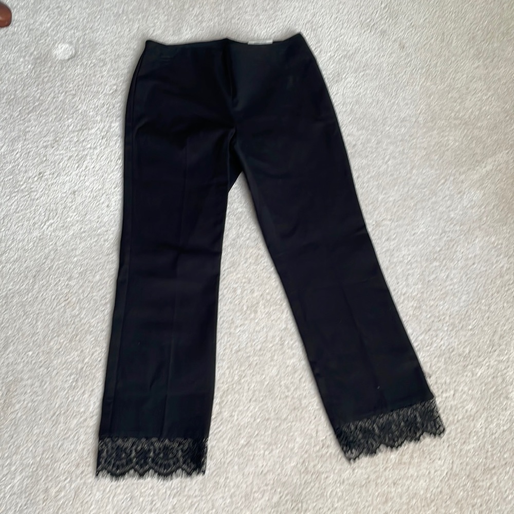 alfani laced crop light weight pants